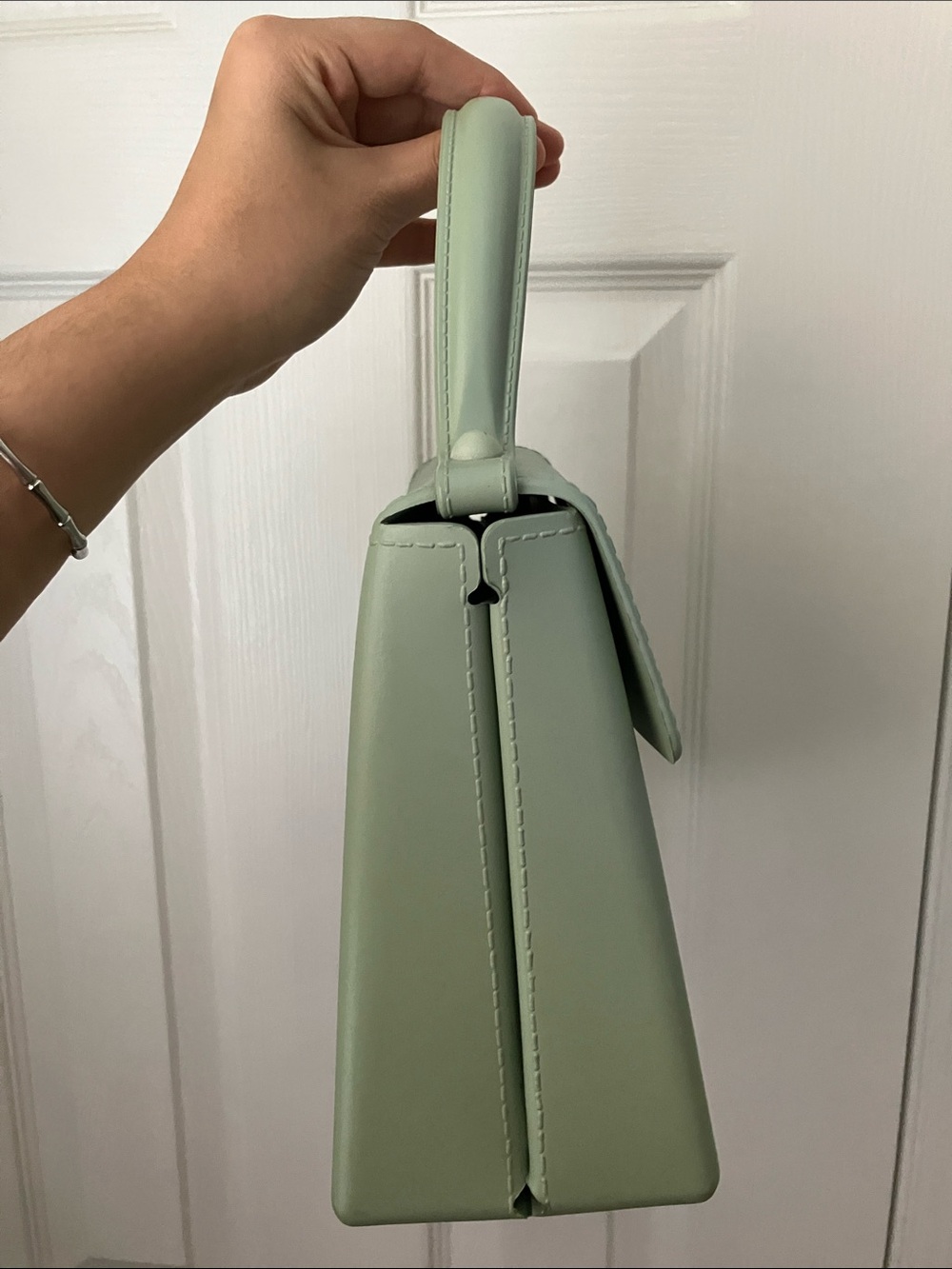 Salvatore Ferragamo Mint Green Gancini Bag - Picture 3 of 13